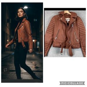 The Arrivals butter soft moto jacket S heavy leather edgy streetwear timeless